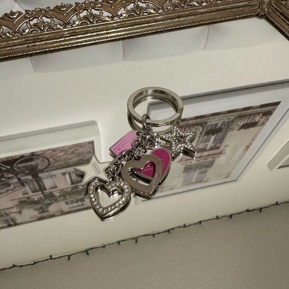 Coach Star and Heart Keychain EUC - Picture 2 of 5